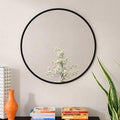 CIRCULARIS Deep-Rim Wall Mirror – Aluminum Alloy Framed Accent Mirror