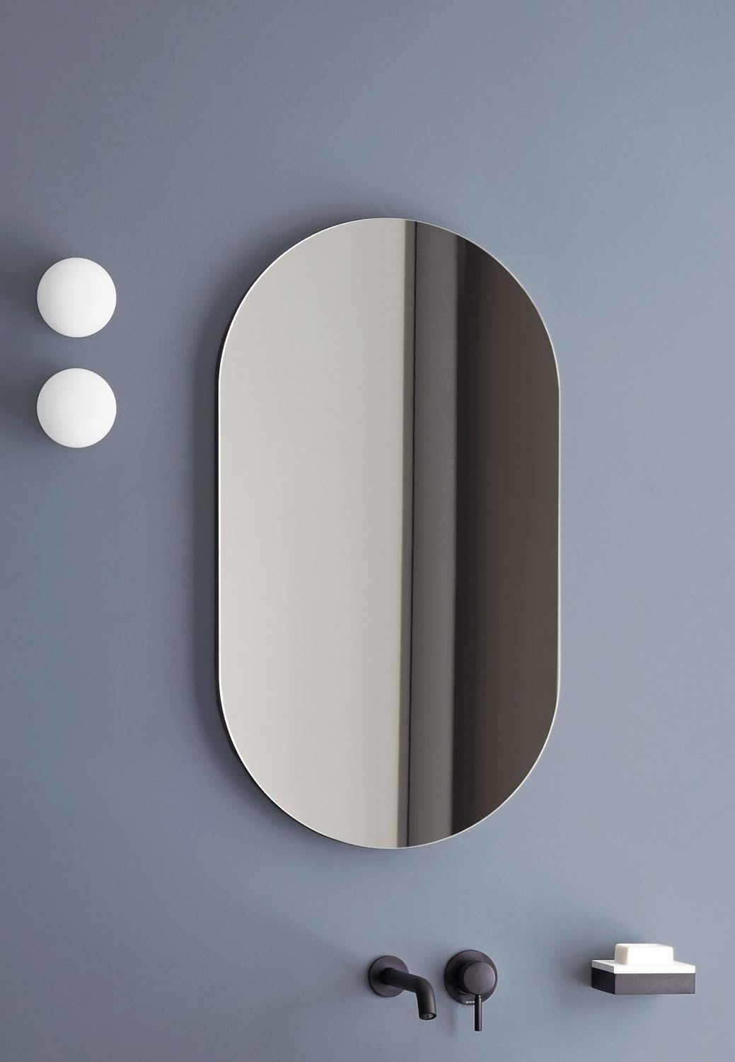 Mirror - Oval Shape with mounting Chasis