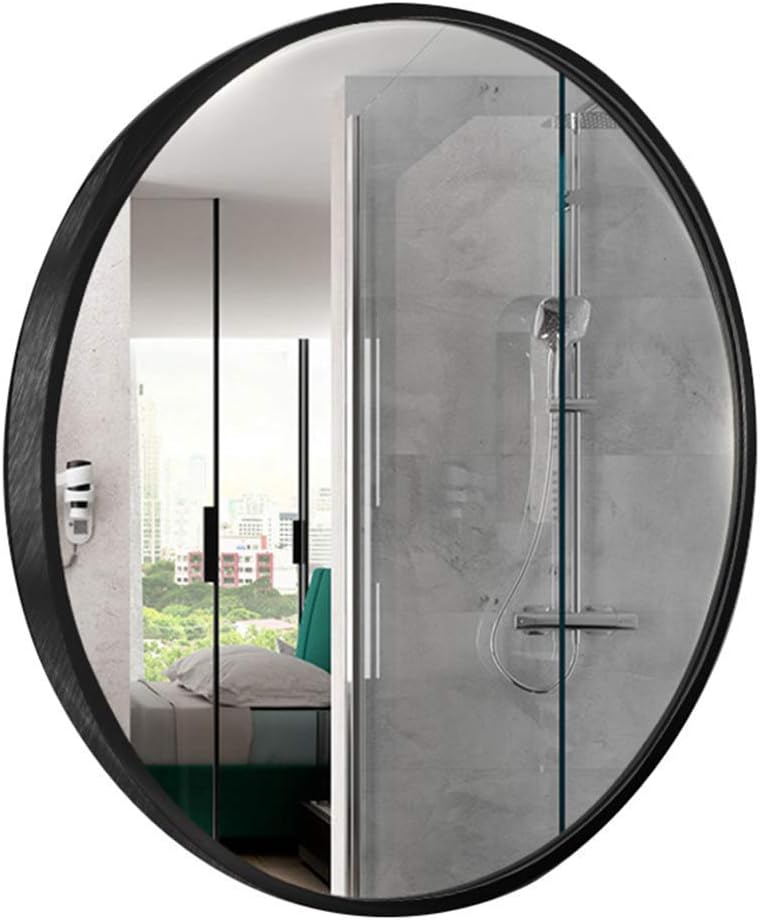CIRCULARIS Deep-Rim Wall Mirror – Aluminum Alloy Framed Accent Mirror