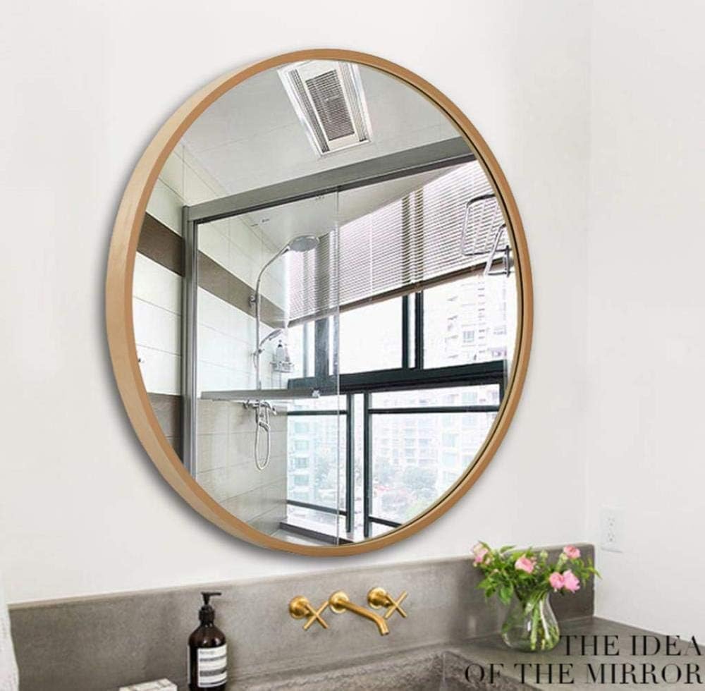 CIRCULARIS Deep-Rim Wall Mirror – Aluminum Alloy Framed Accent Mirror
