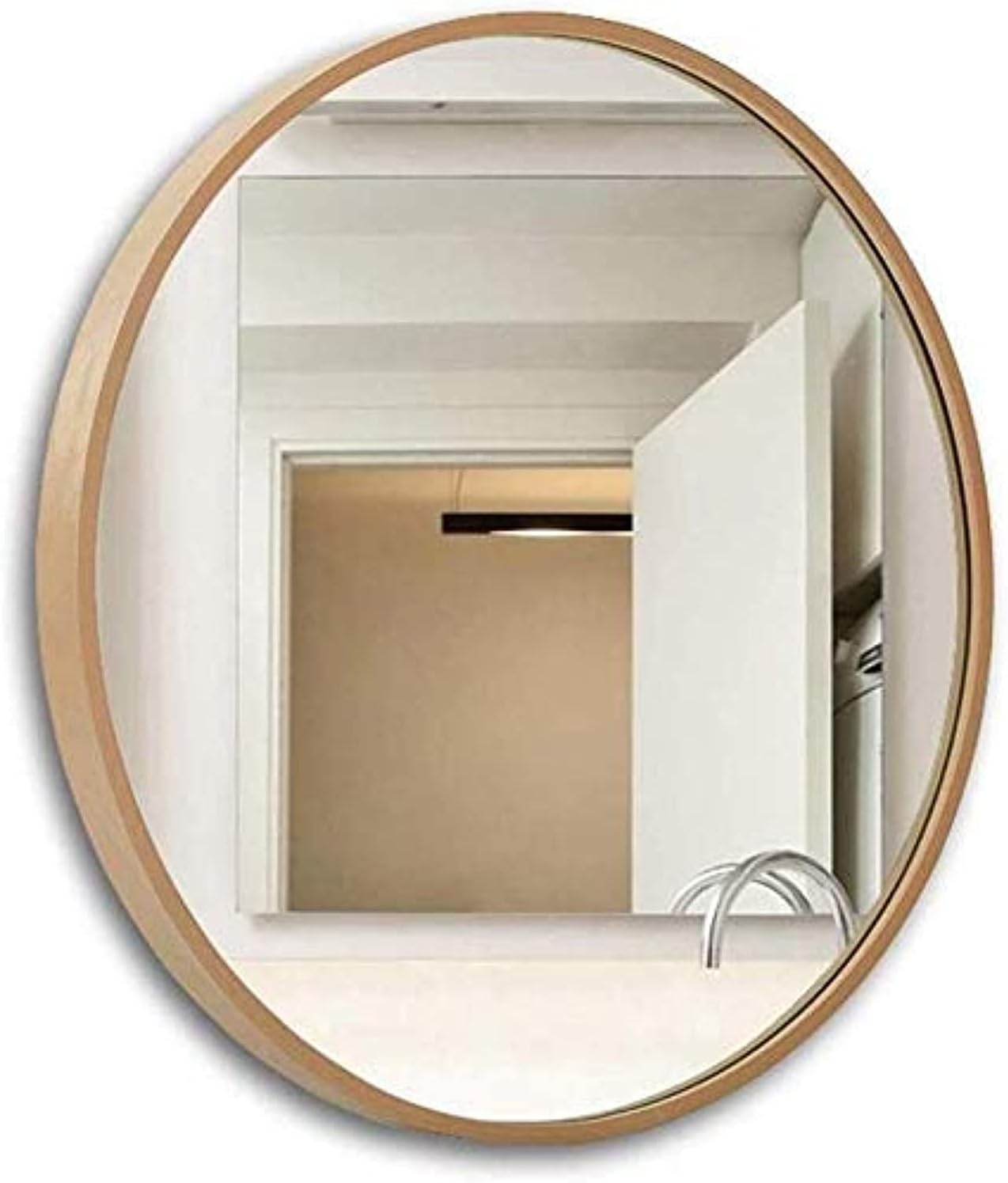 CIRCULARIS Deep-Rim Wall Mirror – Aluminum Alloy Framed Accent Mirror