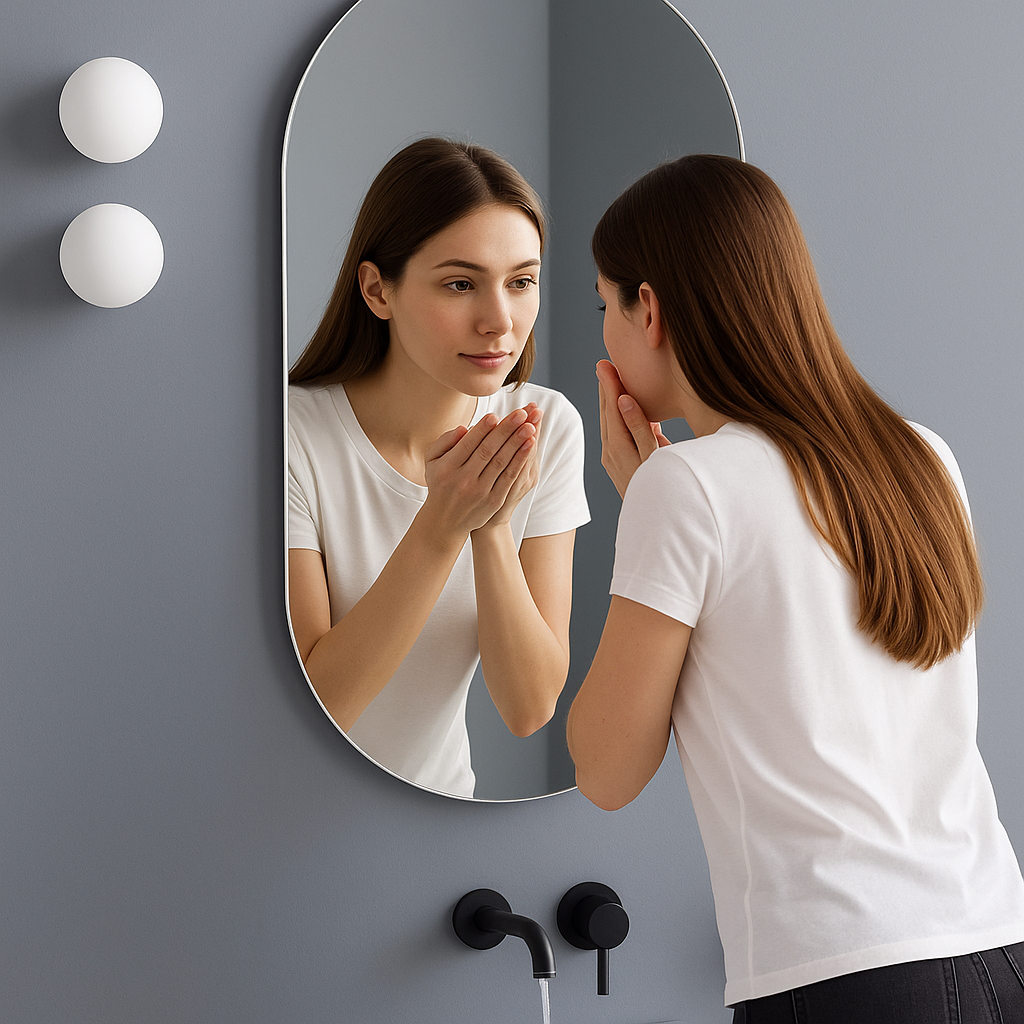 Mirror - Oval Shape with mounting Chasis