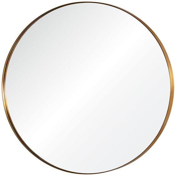 CIRCULARIS Deep-Rim Wall Mirror – Aluminum Alloy Framed Accent Mirror