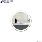 CIRC Round LED Illuminated Mirror – Circular Frameless Front-Lit & Backlit Vanity Mirror with Touch Switch - Wall Mirror