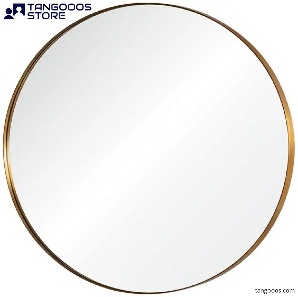 CIRCULARIS Deep-Rim Wall Mirror – Aluminium Alloy Framed Accent 4mm Mirror - Wall Mirror
