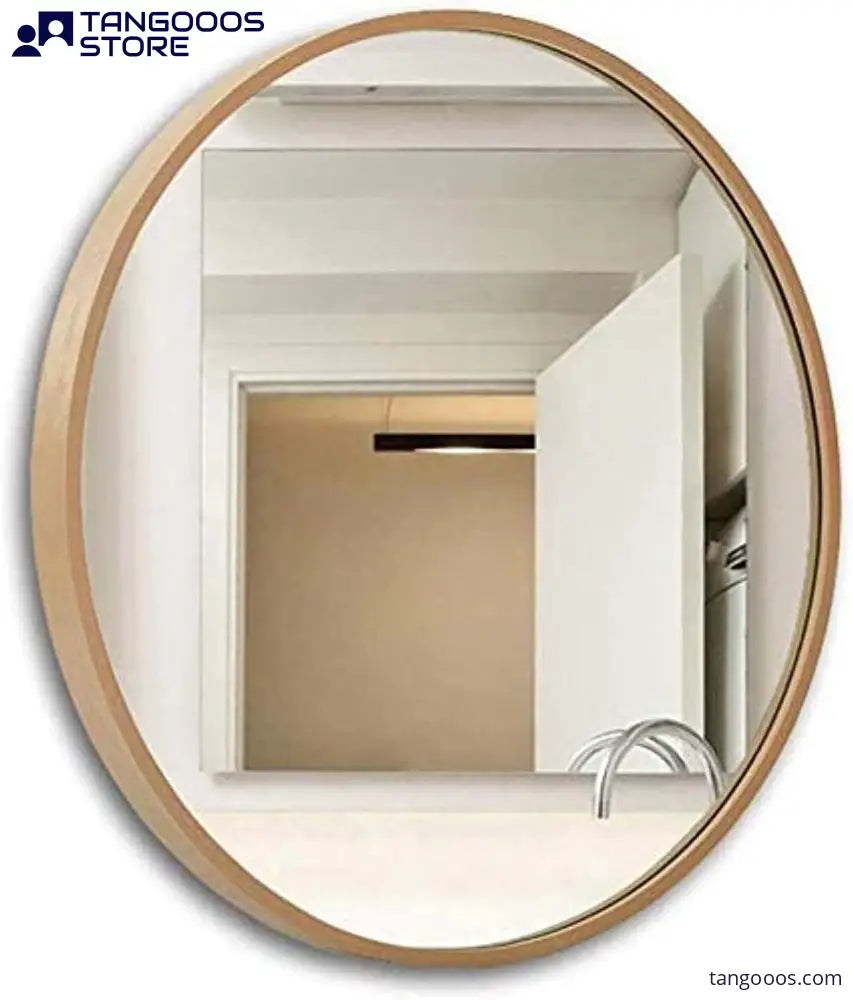 CIRCULARIS Deep-Rim Wall Mirror – Aluminium Alloy Framed Accent 4mm Mirror - Wall Mirror