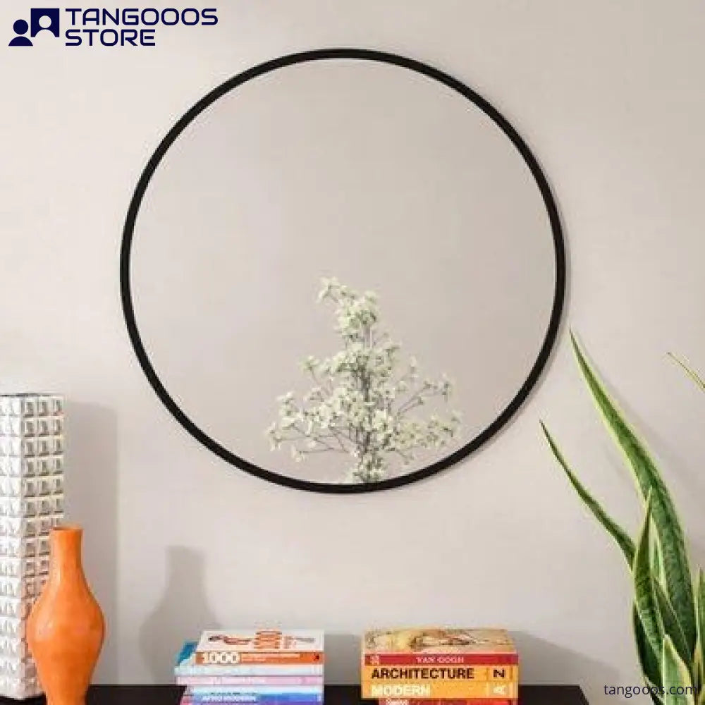 CIRCULARIS Deep-Rim Wall Mirror – Aluminium Alloy Framed Accent 4mm Mirror - Wall Mirror