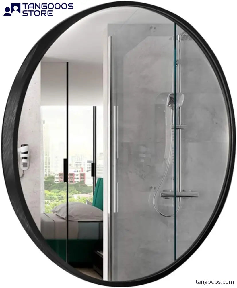 CIRCULARIS Deep-Rim Wall Mirror – Aluminium Alloy Framed Accent 4mm Mirror - Wall Mirror