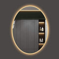 Oval Shape Mirror with Back LED Lighting - DOL, Warm