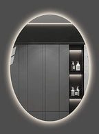Oval Mirror Back LED White