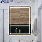 PRISM Rectangular LED Bathroom Vanity Mirror – Frontlit & Backlit Wall Mirror with Rounded Corners and Touch Sensor