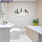 PURE Frameless Oval Mirror – Ellipse Mirror with Polished Flat Edge - Wall Mirror