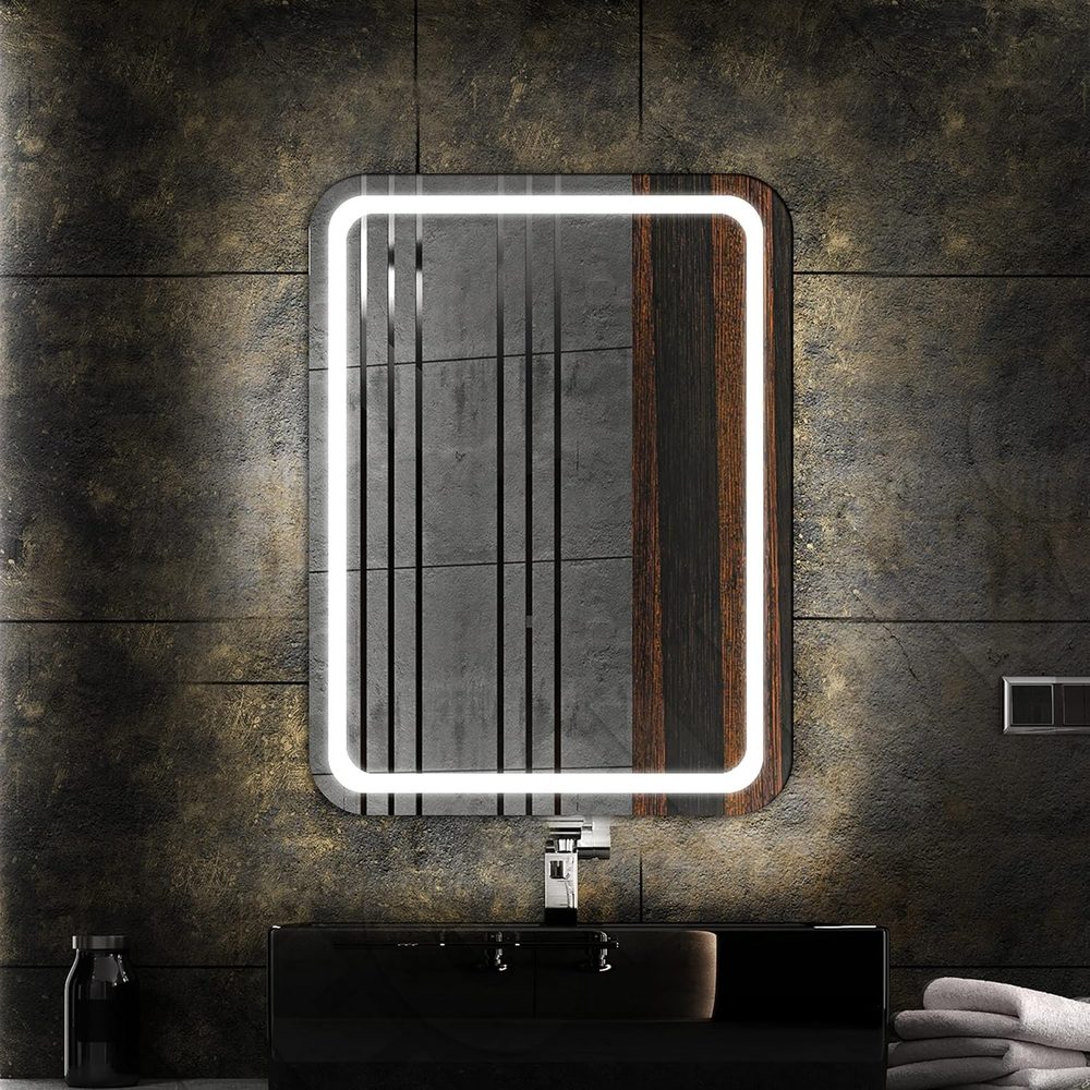 Mirror - Rectangular with White LED Light - DOL (60x80 cm - 6mm)