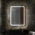 Mirror - Clear with LED Lighting with Touch Switch (80x50cm, 4mm, Warm LED Light)