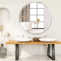 Clear Round Mirror with 2 cm Beveled edge (70 cm, 4mm)