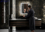VISTA LED Illuminated Mirror – Rectangular Frameless Mirror with Soft Rounded Corners Dual Front-Lit & Backlit Lighting